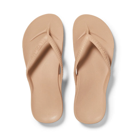 Arch Support Flip Flops - Classic - Tan